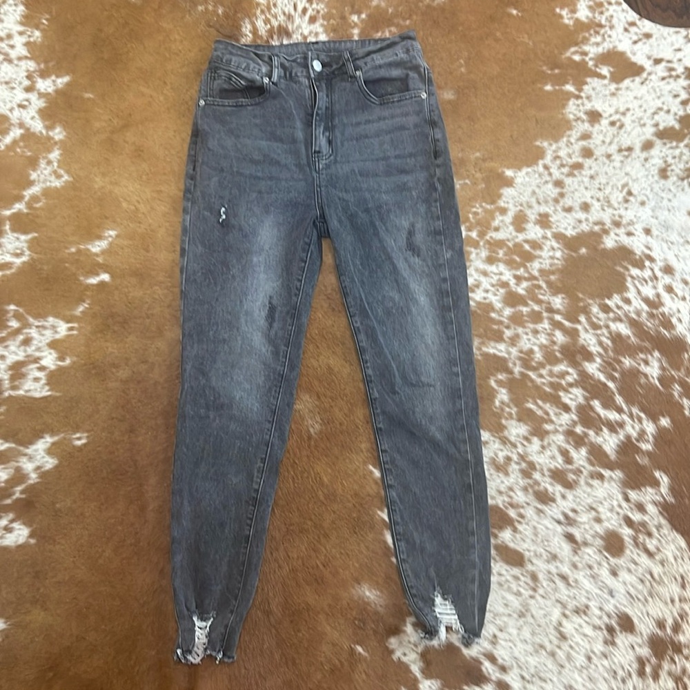 Black washed jeans